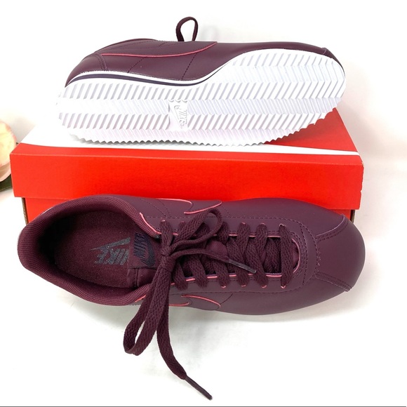 Nike Classic Cortez Leather Night Maroon W AUTHENT - Picture 7 of 8